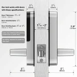 Smart Fingerprint Door Lock App Remote Control Keyless WIFI Digital Touchscreen Lock NFC IP67 Waterproof with 2 IC Cards 3