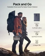 Hot-sellingSolar Generator 600W (1200W Surge), Portable Power Station with 100W Solar Panel, 576Wh (180,000mAh) LFP Battery with 5