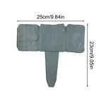 10/20pcs Garden Fence Imitation Stone Plant Support Stake Outdoor Edging Decorative Border DIY Lawn Yard Landscape Plant Fence 4