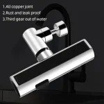 Kitchen Waterfall Three-mode Universal Swivel Extension Faucet Splash-proof Nozzle Sink Multi-function 4