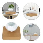 Levitating Air Bonsai Pot Rotation Flower Pot Planters Magnetic  Suspension Floating Pot Potted Plant Home Desk Decor 5