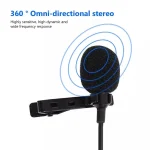 3.5mm Mini Microphone For PC Laptops Type C Lapel Clip-on Microphone For Smart phone USB Professional Micro Mic For DSLR Camera 5