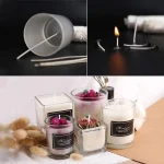 61m Cotton Woven Candle Wick DIY Handmade Candle Making Accessories Smokeless All Natural 24 Strand Candle Wicks 1 Roll 200 Feet 4