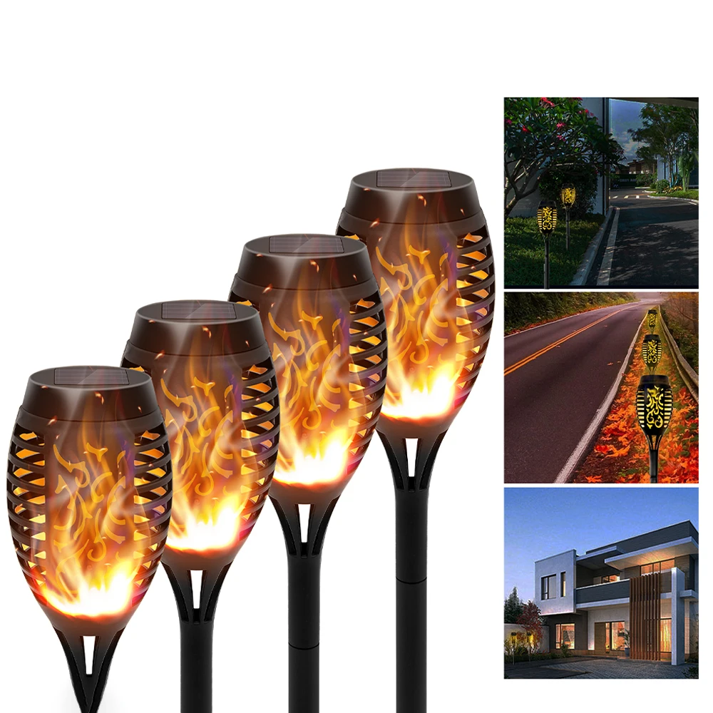 4/6/8/12Pcs Solar Flame Torch Light LED Flickering Outdoor Decoration Powered For Lawn Path Yard Patio Floor Night Lamp 4/6/8/12Pcs Solar Flame Torch Light LED Flickering Outdoor Decoration Powered For Lawn Path Yard Patio Floor Night Lamp