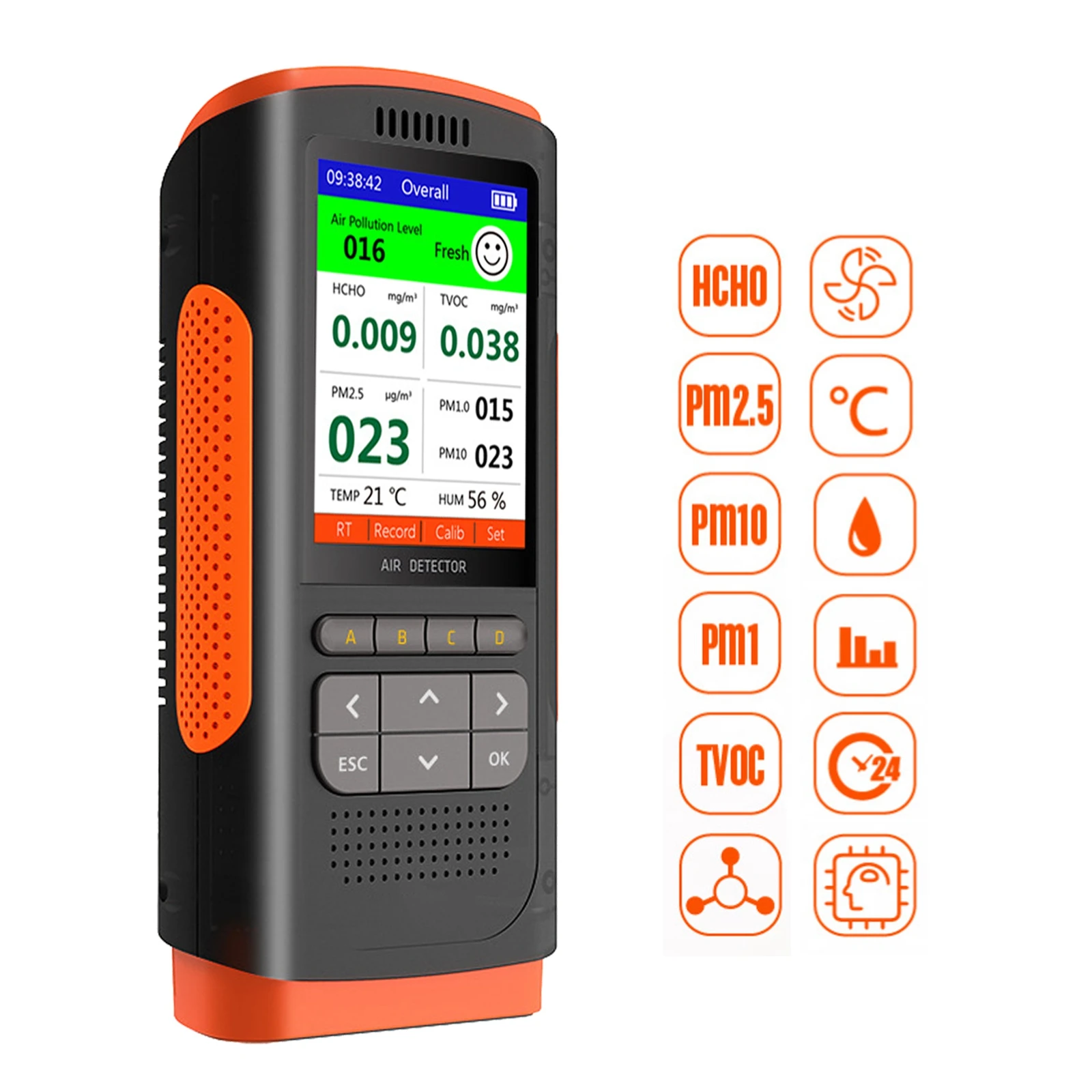 Formaldehyde detector air quality monitor PM 2.5 portable display air pollutants family decoration co2 meter analyzer Formaldehyde detector air quality monitor PM 2.5 portable display air pollutants family decoration co2 meter analyzer