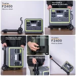 F2400 Solar Generator 2048Wh LiFePO4 Portable Power Station, 2400W, 1.5H Fast Charging,for Home Backup, Outdoor 3