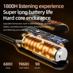 BT8 Wireless Bluetooth Earphones Headphones Outdoor Sports Headset 5.3 With Charging Bin Display Touch Control Earbuds for Muisc 3