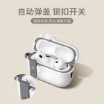 Protective Case For Airpods 4 Cover Luxury Earphone Cover Case For Apple Airpodspro 2 3 1/2 Air Pods Pro Shockproof With Hook﻿ 2