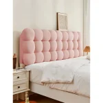 Snowball Tatami Backrest Headboard Soft Cushion Cloud Sponge Self-adhesive Cover Anti-collision Pillow Cream Wind Bed Head 5
