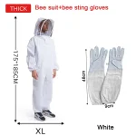 Full Body Beekeeping Clothes Professional Beekeepers Clothes Protection Beekeeping Suit Safty Veil Unisex Children Protective 3