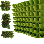 NEW Wall Hanging Pockets Planting Bags Flower Pot Home Garden Grow Bag Garden Planter Vertical Suculentas Plant Pot Home Decor 6