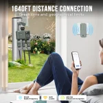 2025 Tuya Wifi+RF433 smart Garden Sprinkler Water Timer by 3 Way Rain Delay Filter Programmable Automatic Irrigation Controller 2