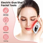 Electric Gua Sha Facial Scraper Board Microcurrent Neck Massager Face Lift Plate Vibration Facial Lifting Firming Skin Care Tool 2