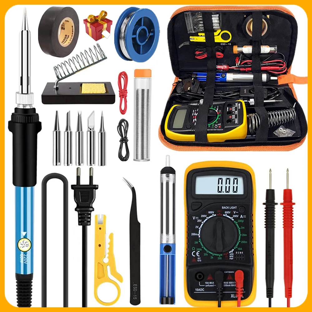 2026 Electric Soldering Iron Kits (SKU:10-IN-1)(16-IN-1)(20-IN-1) 60W Adjustable Temperature Replaceable Soldering Iron Welding 2026 Electric Soldering Iron Kits (SKU:10-IN-1)(16-IN-1)(20-IN-1) 60W Adjustable Temperature Replaceable Soldering Iron Welding