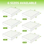 Lux Decor Mattress Protector, Cooling Rayon dervied from Bamboo Viscose, 100% Waterproof - Fitted Sheet Style, Deep Pocket 2