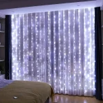 3/4/6m Curtain 100/600LEDString Lights Garland USB Festoon Remote Control Fairy Garland Lights Christmas Decoration Bedroom Home 4