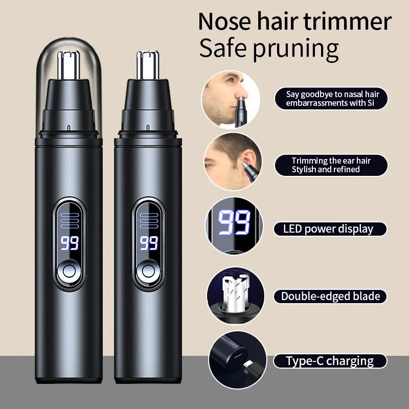 Mini Pocket Nose Hair Trimmer Painless Clipper Nose Ears Hair Eyebrow Waterproof Portable Trimmer For Men Women Mini Pocket Nose Hair Trimmer Painless Clipper Nose Ears Hair Eyebrow Waterproof Portable Trimmer For Men Women