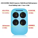 Garage Door Remote Control AUTO SCAN Multi Frequency Duplicate 280-868MHZ Multi Brand 433.92MHz Fixed Rolling Code Gate Opener 6