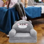 Elephant Shape Baby Seat Children Sofas Kid Seat Baby Folding Sofa Childrens Sofa Toddler Stool Kids Room Nursery Bedroom 5