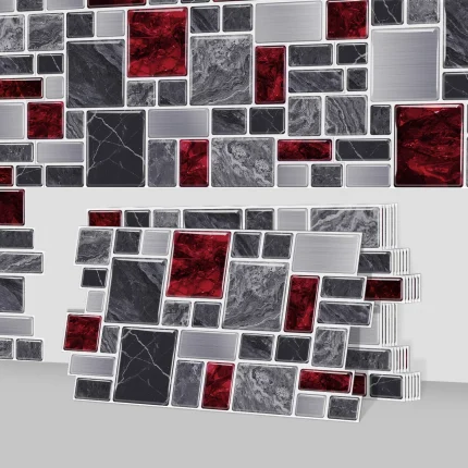 Easy Install Marble Wall Panels Peel and Stick 3D Brick Wallpaper Self Adhesive Waterproof Sticker for Home Renovation