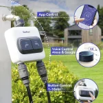 RainPoint Smart 2 Zone Watering Timer WIFI Garden Automatic Irrigation System Drip Sprinkler Controller Valve Garden Water Timer 4