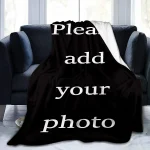 Custom Digital Flannel Fleece Blanket, suitable for family beds, sofas, offices, outdoor camping, Customized Blanket with Images 5