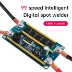12V 99 Gears Spot Welder Kit Digital Power Adjustable Spot Welding Pen Control Board Nickel Sheet For 18650 Lithium Battery 2