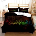 Fashion Casal All Season Luxury Duvet Cover Comforter Bedding Sets Soft Quilt Cover and Pillowcases Boy Single/Double/Queen/King 4