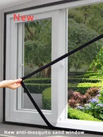DIY Mosquito Net for Bed Window Home Textile the Mesh Indoor Self-adhesive Anti-insect and Fly Screen Curtains Garden 2