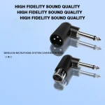 Wireless microphone system converter head 3PINS XLR converter electric guitar system converter head MICS Grenade Conversion Plug 4