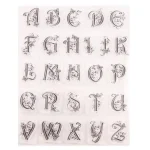 Alphabet Letters Transparent Clear Silicone Stamp Seal DIY Scrapbooking Photo Album Clear Stamp 2