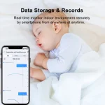 eWelink Zigbee Tiny Temperature Humidity Sensor APP Remote Monitor For Smart Home Assistant  hott Alexa Google Assistant 2