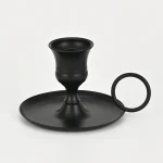 Metal Candle Holder Desktop Candlestick Adornment Candle Holder With Handle Centerpiece Dining Table Wedding Festive Decoration 6