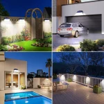 IP65 Waterproof Solar Outdoor Garden Lights Super Bright 148 LEDs Motion Sensor Wall Light Solar Powered Security Lamp 3 Modes 5
