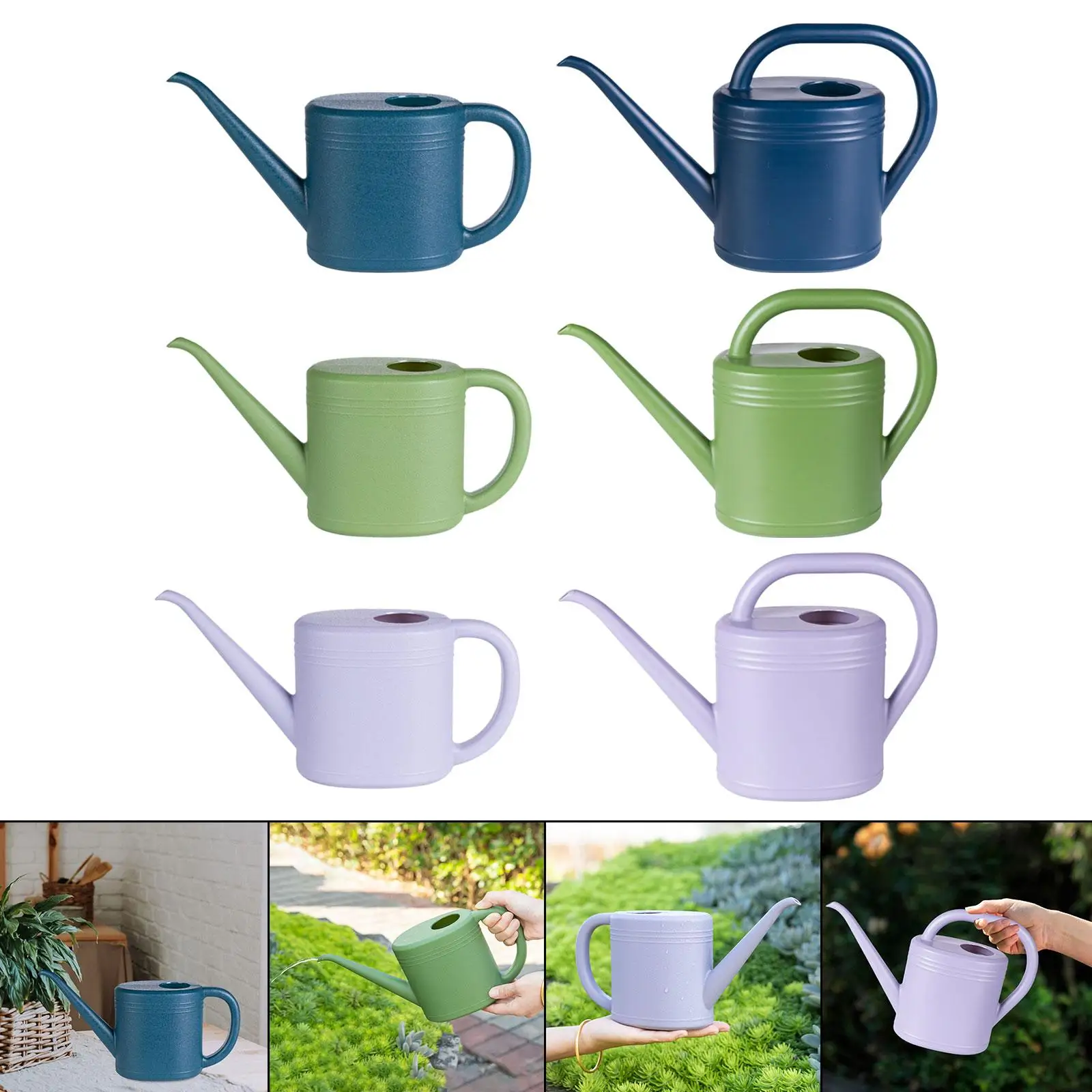 Watering Can Household Practical Modern for Home Office Saving Effort Lightweight Ergonomic Handle Watering Pot Easy to Use Watering Can Household Practical Modern for Home Office Saving Effort Lightweight Ergonomic Handle Watering Pot Easy to Use