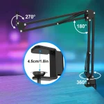 Haomuren Professional USB Streaming Podcast PC Microphone Studio Cardioid Condenser Mic Kit with Boom Arm For Recording YouTube 6