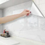 80cm Width Vinyl Wallpaper Marble Waterproof Wall Stickers Bathroom Table Kitchen Self-Adhesive Sticker for Furniture Decor 3