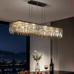 Pendant Lamp for Kitchen Over the Table Nordic Luxury Dining Room Crystal Chandelier Indoor Kitchen Island Crystal Hanging Lamp 3