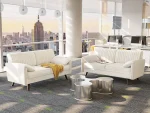 64.5" Loveseat Sofa, Chenille Loveseat, Small Couch for Living Room, Deep Seat Love Seat Comfy Couches for Small Spaces 4