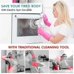 Electric Spin Scrubber Cordless Spin Scrubber with 5 Replaceable Brush Heads Electric Cleaning Brush Cleaning Tools 5