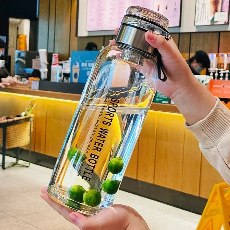 0.75-2L Large Capacity Glass Water Bottle Transparent Milk Juice Cup Outdoor Portable Leakproof Drinkware Tea Water Glass Bottle 0.75-2L Large Capacity Glass Water Bottle Transparent Milk Juice Cup Outdoor Portable Leakproof Drinkware Tea Water Glass Bottle