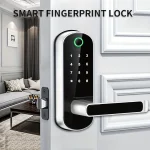 Smart Fingerprint Door Lock App Remote Control Keyless WIFI Digital Touchscreen Lock NFC IP67 Waterproof with 2 IC Cards 5