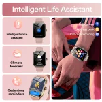LAXASFIT 2025 New Smart Watch Bluetooth Call Message Reminder 24 Hour Health Monitoring Smart Watch Gift for Men and Women 4