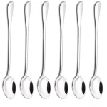 6PCS  Coffee Spoon Long Handle Ice Cream Dessert Tea Spoon For Picnic Drinkware Tableware Kitchen Set Supply 2