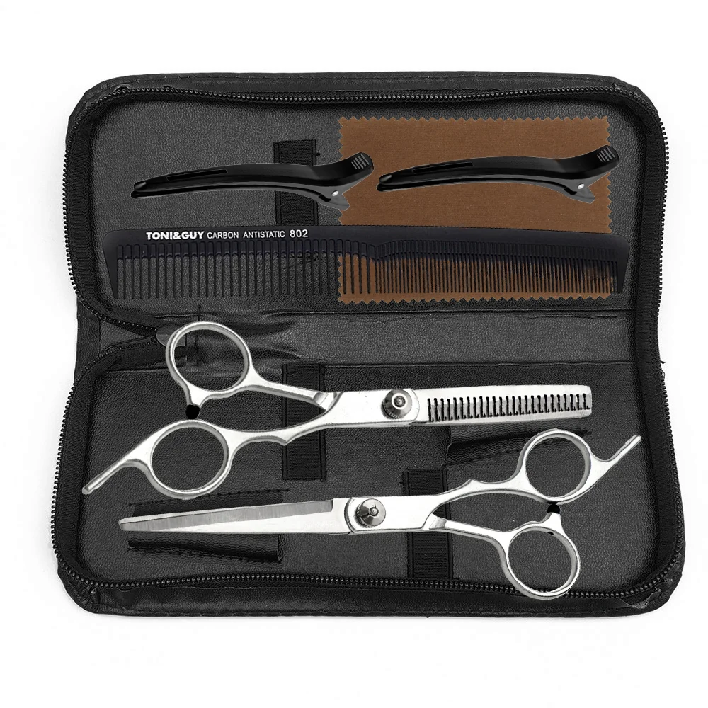 Professional Barber Scissors Accessories Shop 6 Inch Hairdressing Hair Haircut Cutting Thinning Tools Salon Hairdresser's Set Professional Barber Scissors Accessories Shop 6 Inch Hairdressing Hair Haircut Cutting Thinning Tools Salon Hairdresser's Set