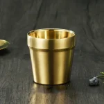 Glossy Surface Beer Mugs Double-Wall Stainless Steel Water Cup Coffee Tea Anti-scalding Party Mug Drinkware Customization Logo 5