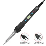 LF 80W Digital display soldering iron welding set C/F switching calibration temperature 100-500C home repair DIY soldering set 3