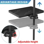 Universal Microphone Stand Tray High Quality Plastic Recording Sound Card Tray Live Streaming Music Stand Studio Mic Accessories 3