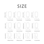 24 PCs Fake Nails with 1 Nail Glue and 1 Nail File 4