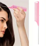 4pcs/Set Hairdressing Tools Set spray Bottle Rat Tail Comb Teasing Hair Brush Edge Control Hair comb For Combing Smoothing Hair 2